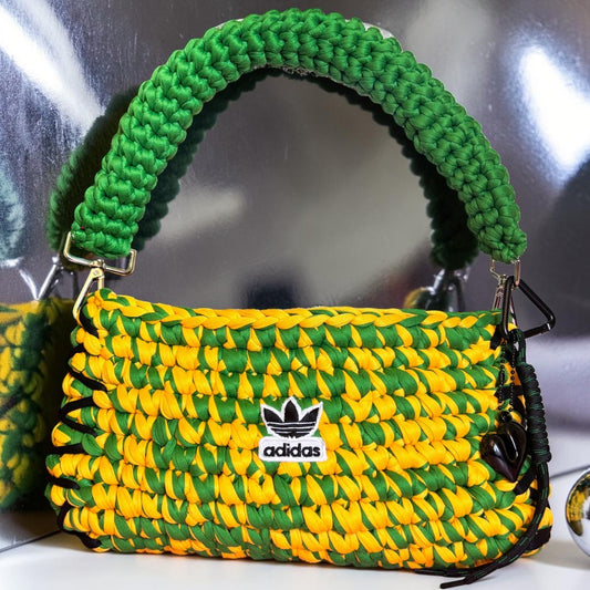 Yellow & Green Shoulder Shoulder Bag