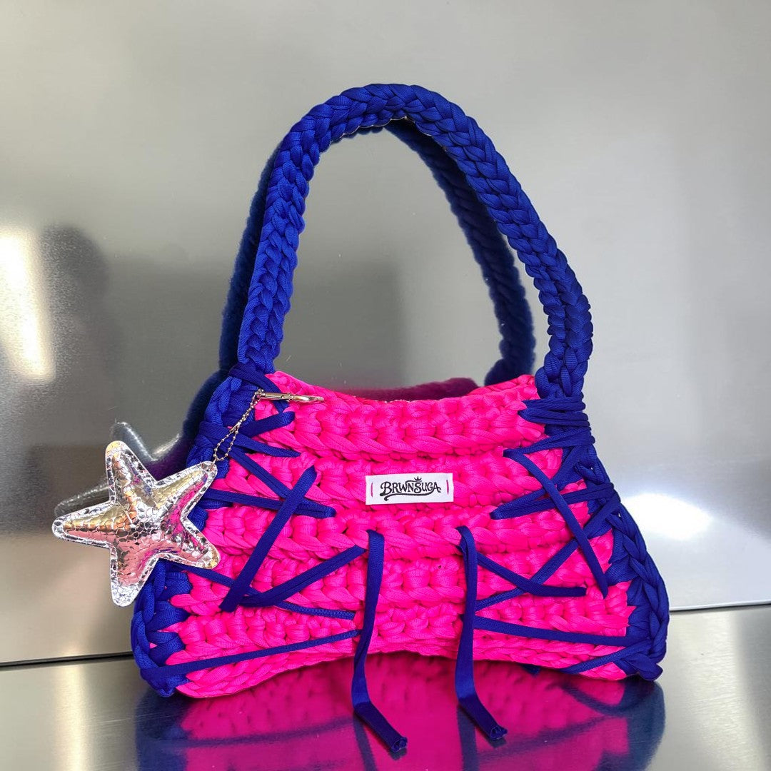 Pink & Blue Shoulder Bag