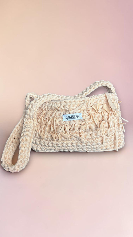 Tan Distressed Crossbody